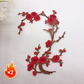 Elegant Plum Blossom Iron-On Patch