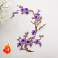 Elegant Plum Blossom Iron-On Patch