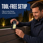 Solar Powered Motion Sensor Clip Light