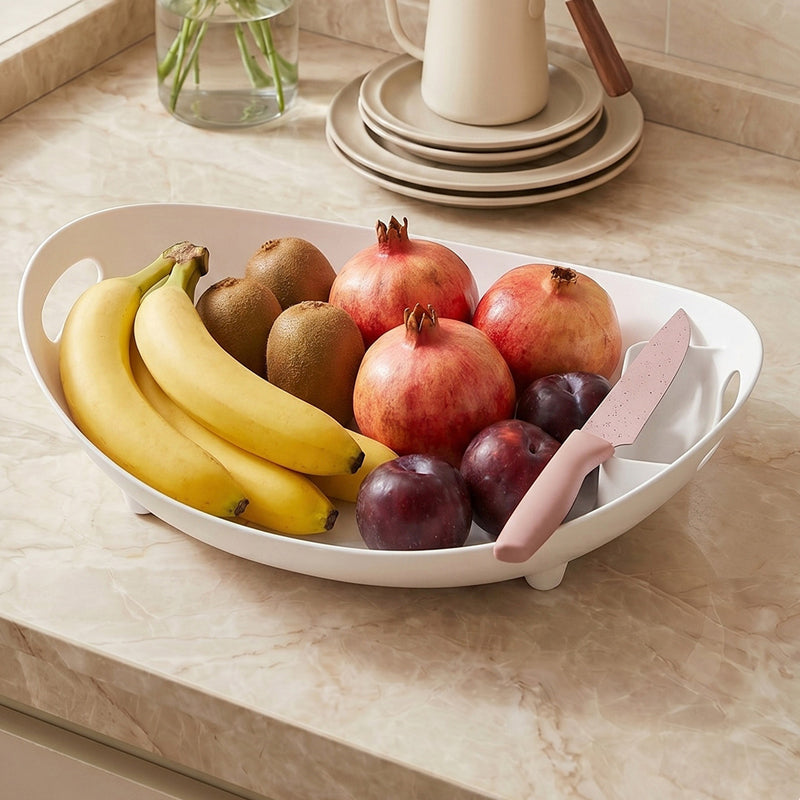 Kitchen Dish Drying Rack with Utensil Holder