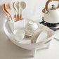 Kitchen Dish Drying Rack with Utensil Holder