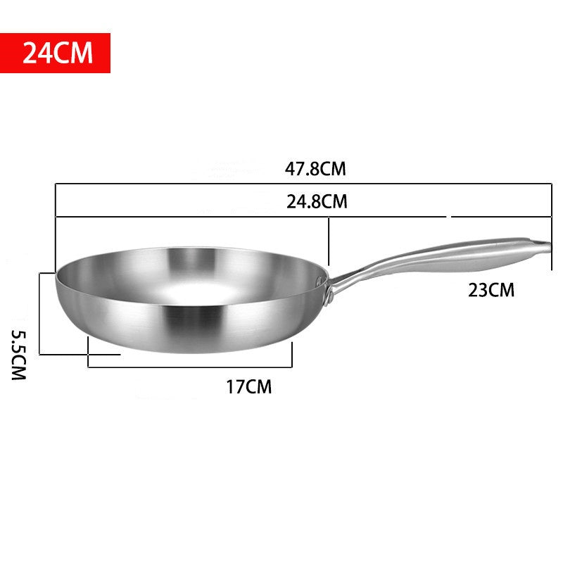 Hand-hammered, uncoated non-stick frying pan 🍳 [Scratch-resistant] Steel wool resistant. Metal spatula resistant.