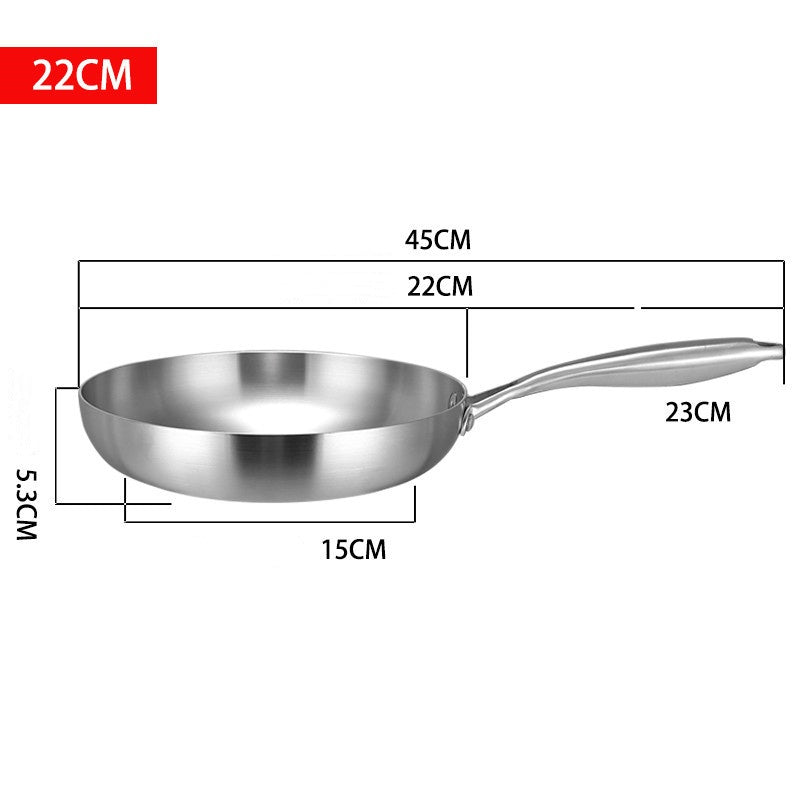 Hand-hammered, uncoated non-stick frying pan 🍳 [Scratch-resistant] Steel wool resistant. Metal spatula resistant.