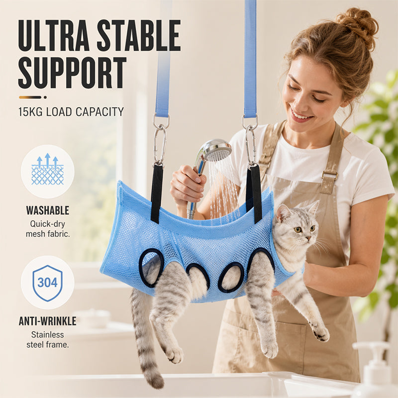 2-in-1 Foldable Pet Grooming Bed