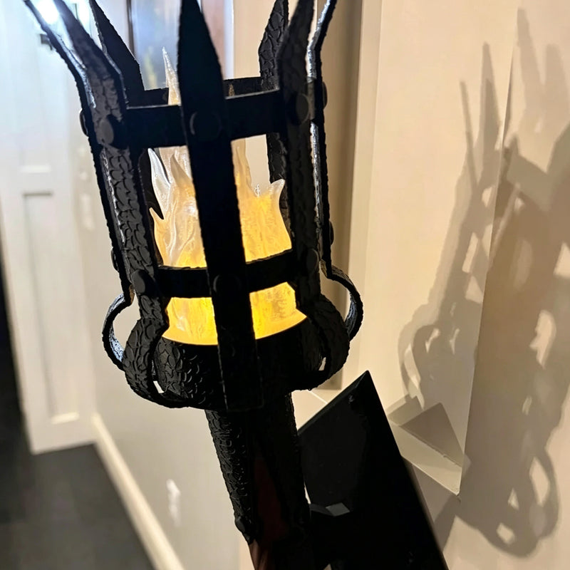 Medieval Torch Wall Sconce Vintage Flame Effect Wall Lamp