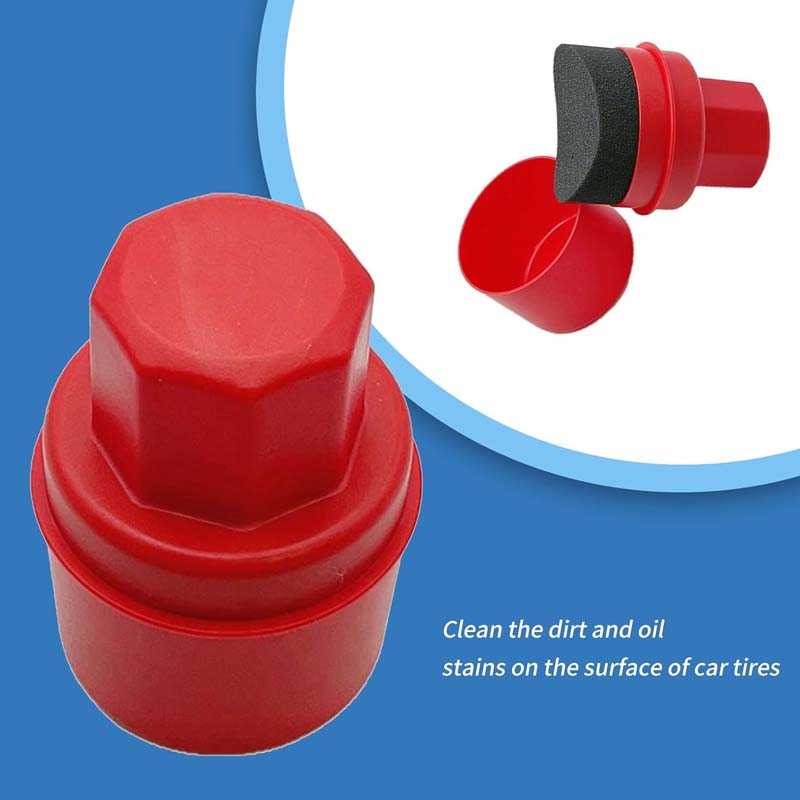 Tire Shine Sponge with Applicator Brush & Cover
