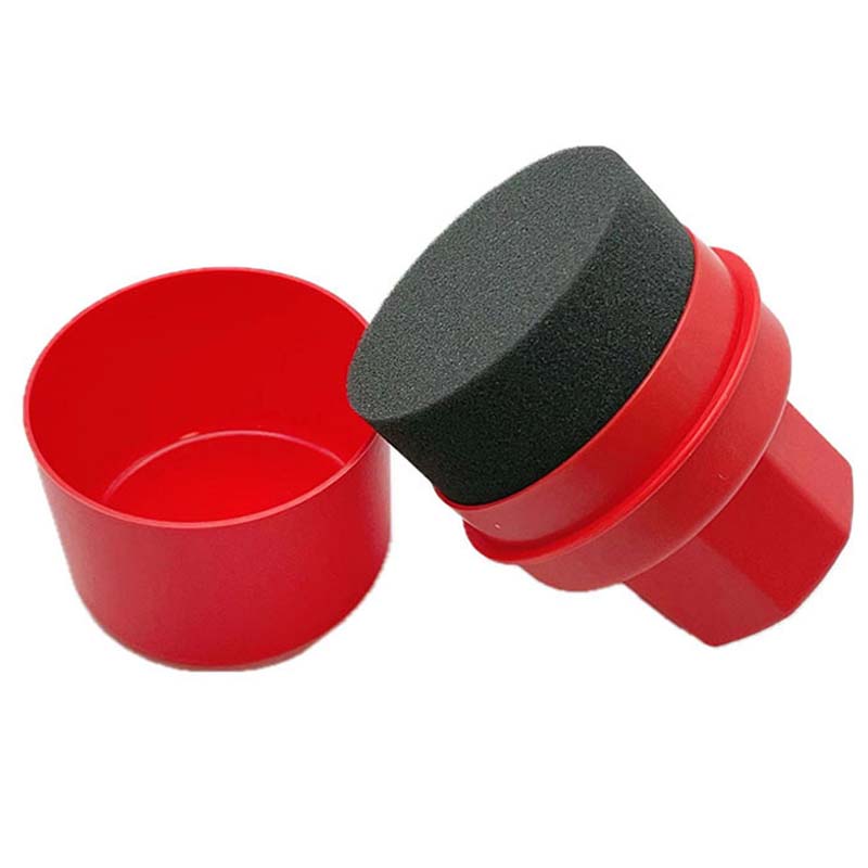 Tire Shine Sponge with Applicator Brush & Cover