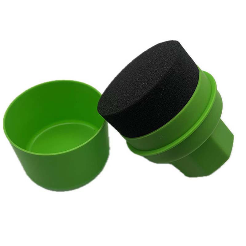 Tire Shine Sponge with Applicator Brush & Cover