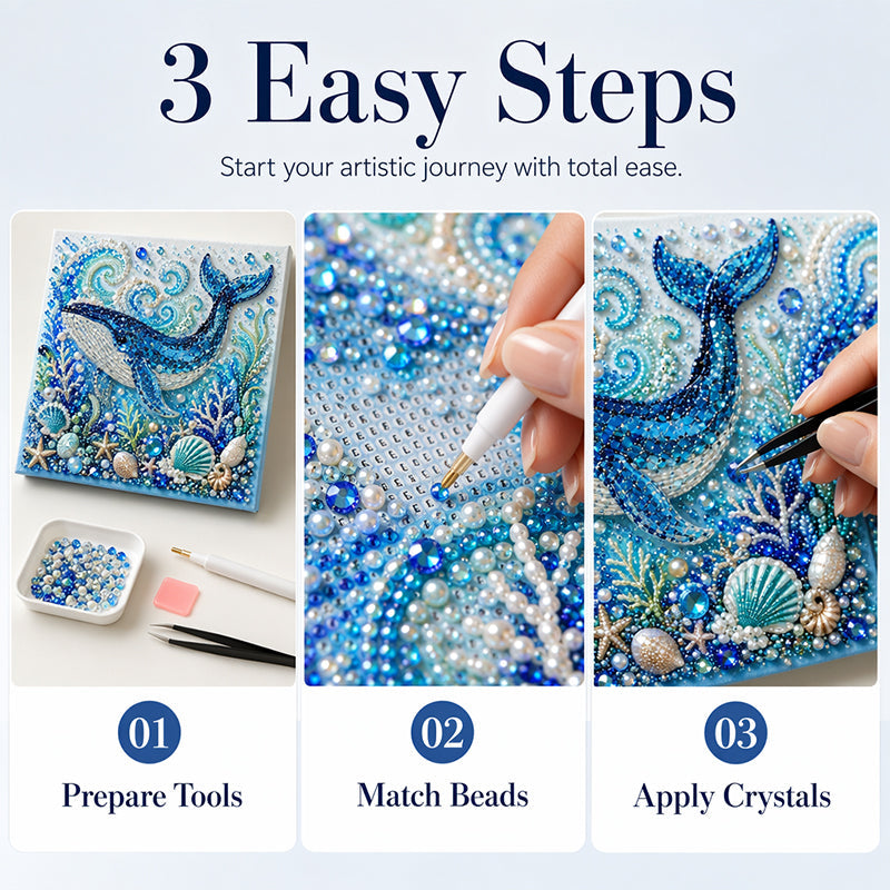 Creative Ocean Life DIY Faux Pearl Painting Kit