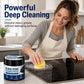 Glass Stove Cleaner Paste 80g with Sponge Burnt Stain Remover