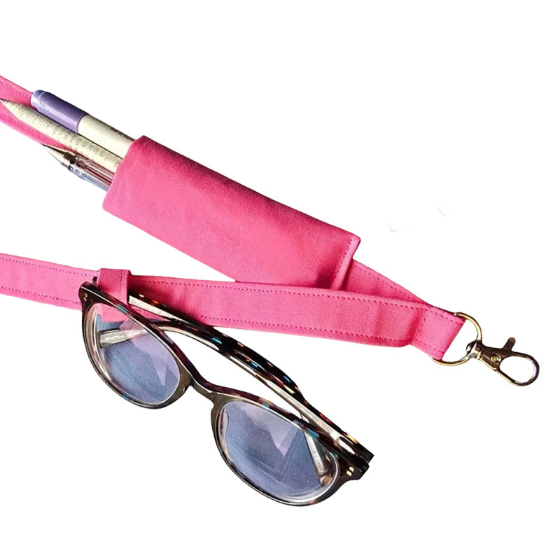 Plain Fabric Pen Lanyard