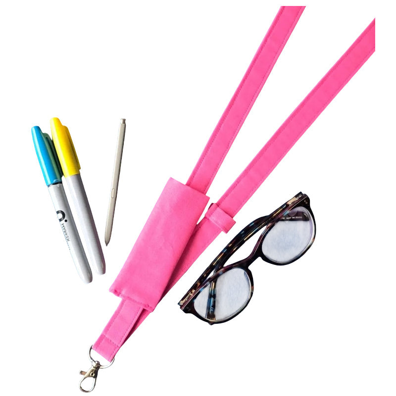 Plain Fabric Pen Lanyard