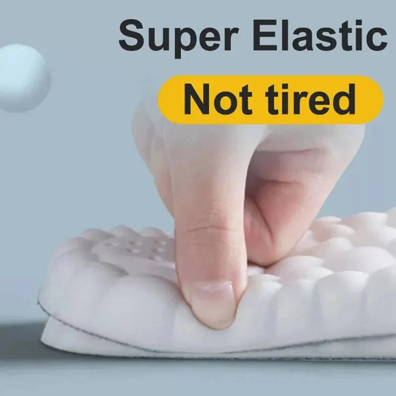 Hoch elastische Latex-Sport-Einlegesohlen Weiche Schuhpolster Fußgewölbestütze Orthopädische Einlegesohlen Atmungsaktiv Deodorant Stoßdämpfung Polsterung
