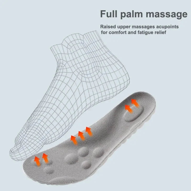 Hoch elastische Latex-Sport-Einlegesohlen Weiche Schuhpolster Fußgewölbestütze Orthopädische Einlegesohlen Atmungsaktiv Deodorant Stoßdämpfung Polsterung