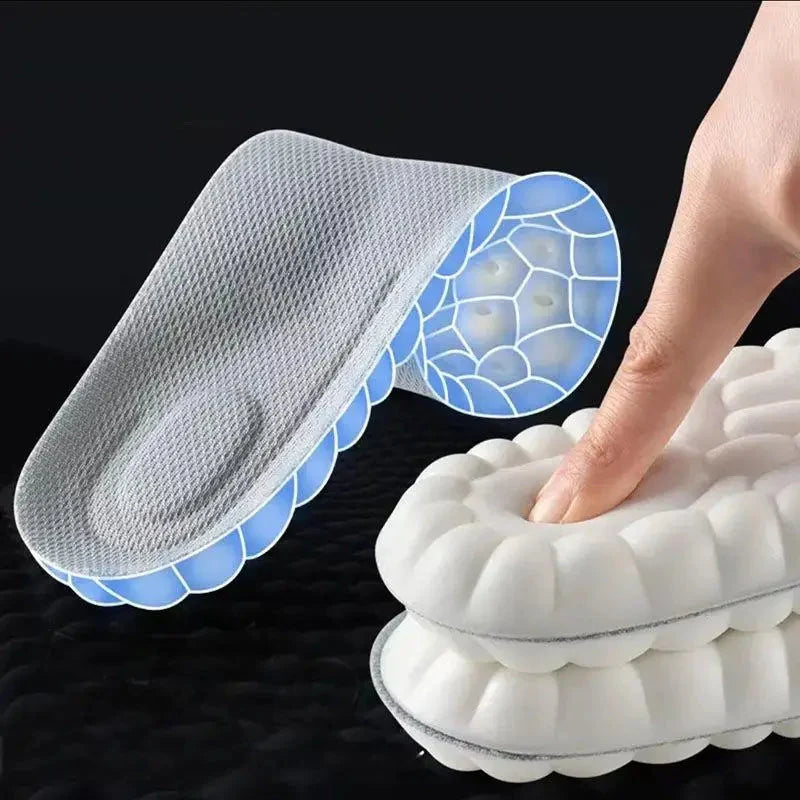 Hoch elastische Latex-Sport-Einlegesohlen Weiche Schuhpolster Fußgewölbestütze Orthopädische Einlegesohlen Atmungsaktiv Deodorant Stoßdämpfung Polsterung