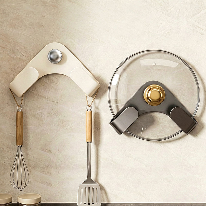 No-Drill Suction Cup Pot Lid Holder