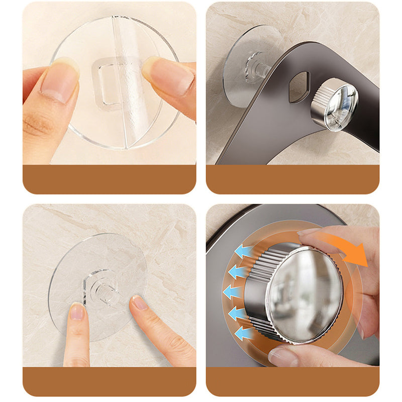 No-Drill Suction Cup Pot Lid Holder