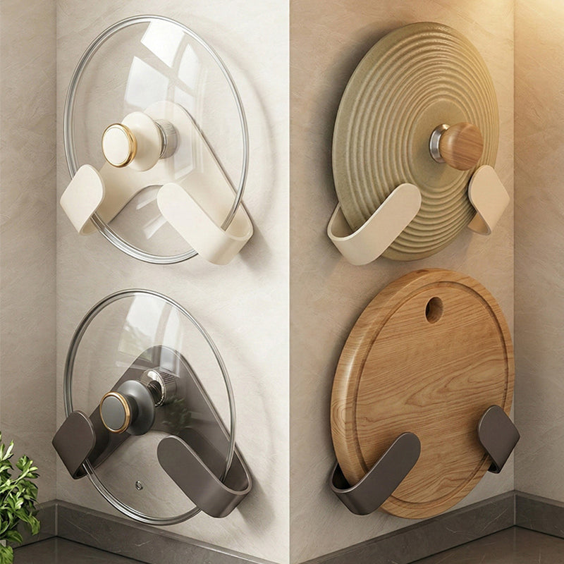 No-Drill Suction Cup Pot Lid Holder