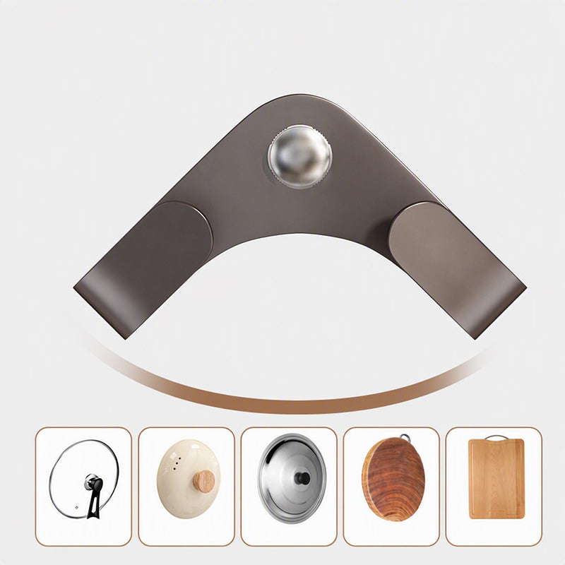 No-Drill Suction Cup Pot Lid Holder