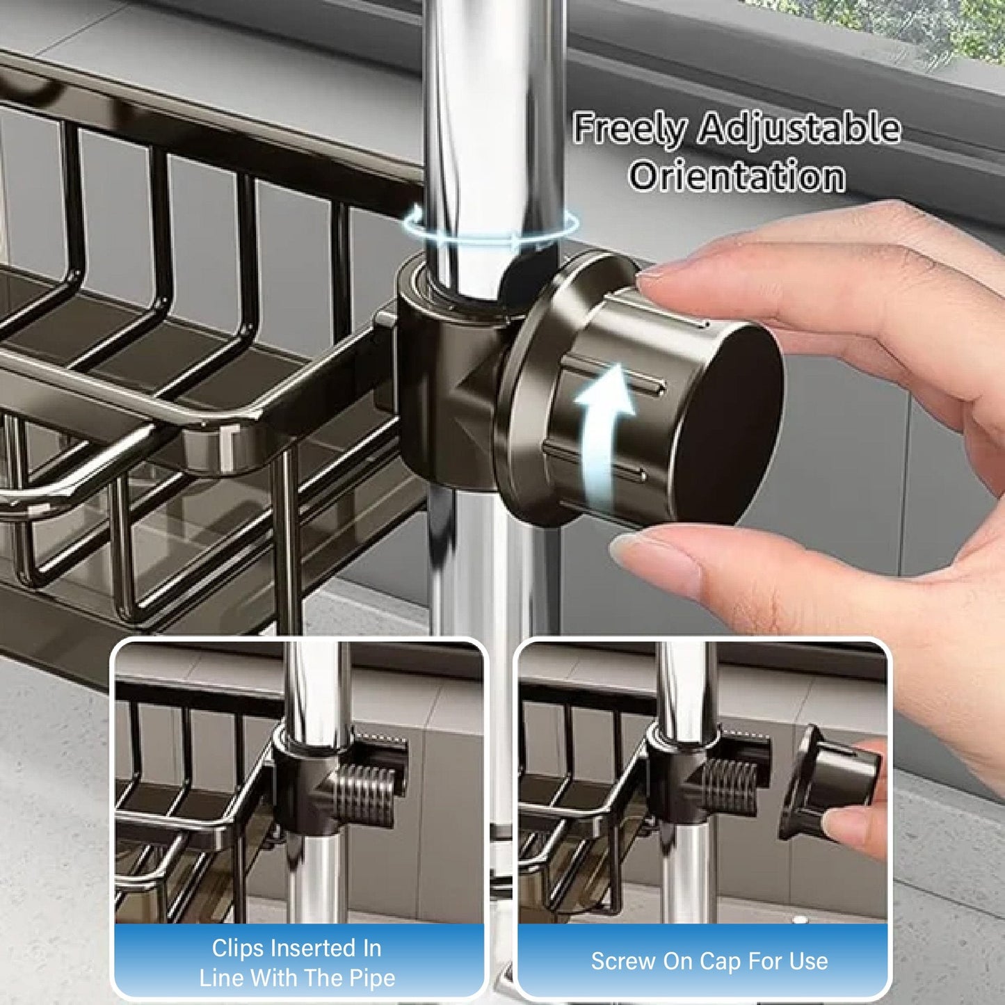 👩‍🍳 Kitchen Sink Faucet Organizer