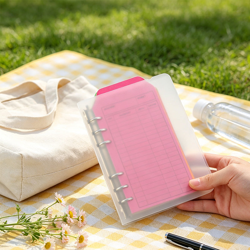 Frosted Binder with 12 Envelopes