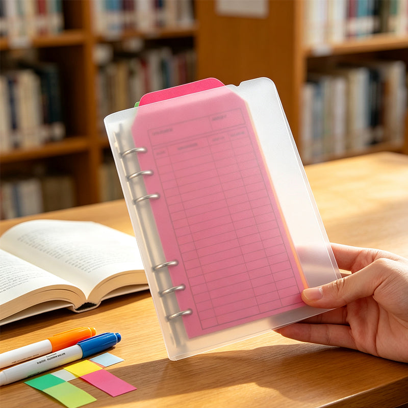 Frosted Binder with 12 Envelopes