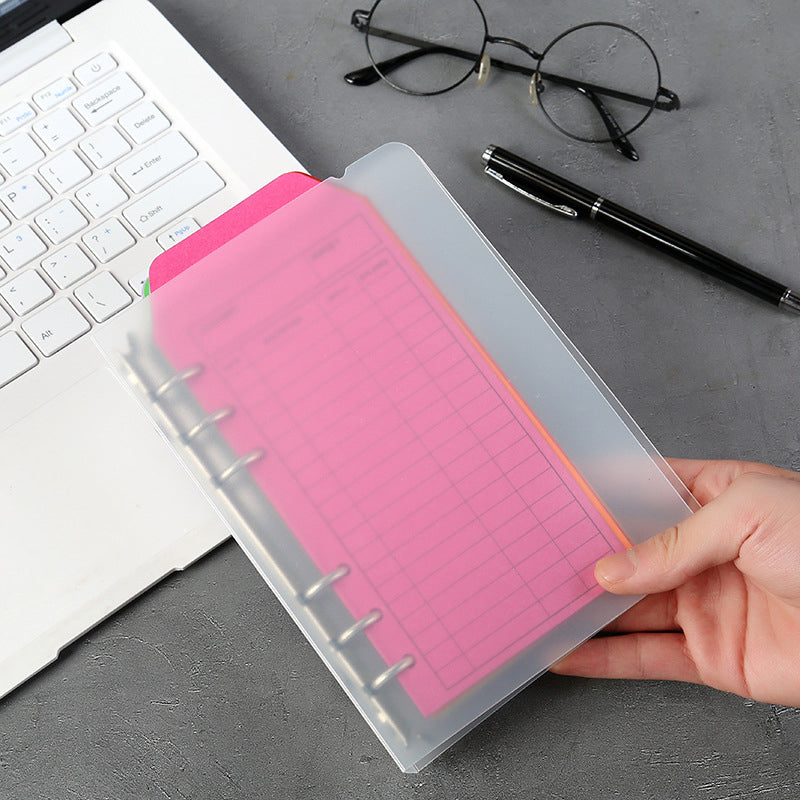 Frosted Binder with 12 Envelopes