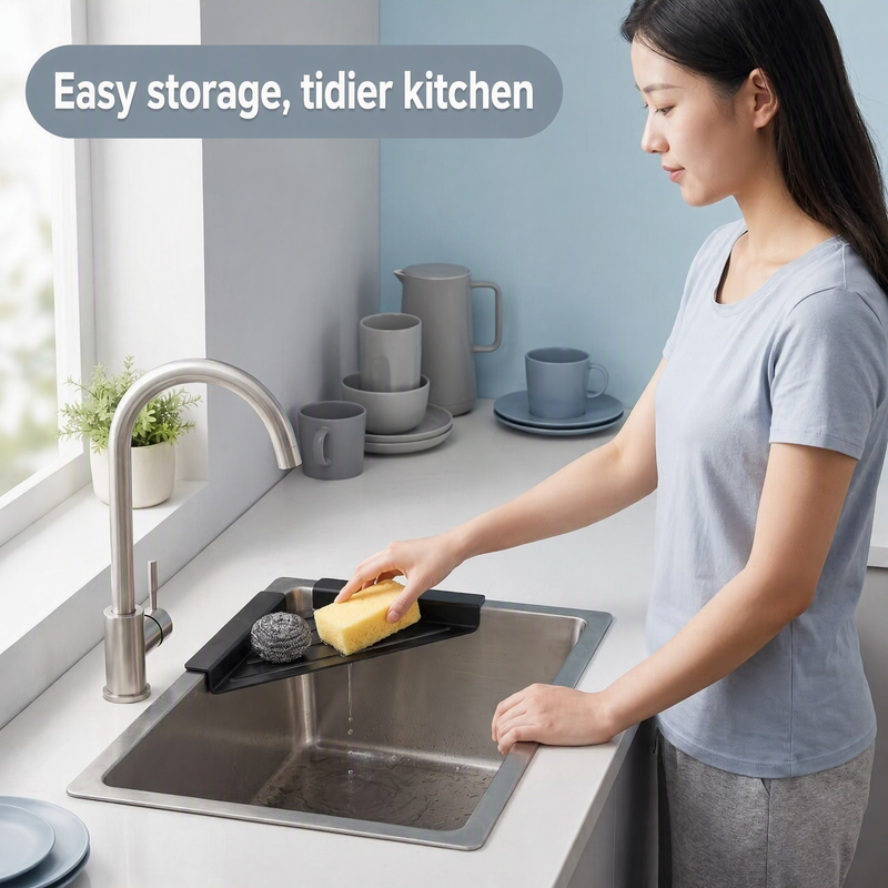 Carbon Steel Triangular Sink Corner Drain Rack