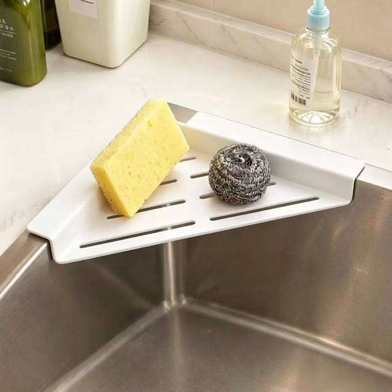 Carbon Steel Triangular Sink Corner Drain Rack