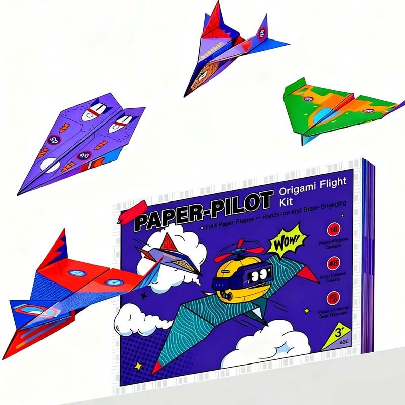 ✈️ Creative DIY Paper Airplane Set – 24 Foldable Sheets with Ready-to-Fold