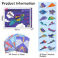 ✈️ Creative DIY Paper Airplane Set – 24 Foldable Sheets with Ready-to-Fold
