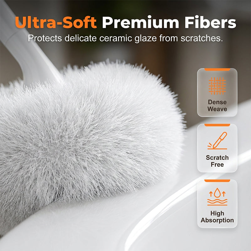360° Scratch-Free Cloud Bathroom Brush