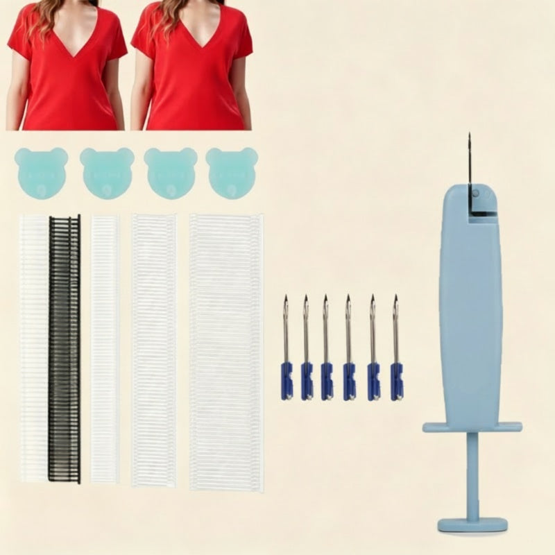 ⚡ Limited Time Deal – Mini Garment Stitching Tool 🧵✂️ | Fast Clothing Repair & Hemming Kit with Fine Needle & Fasteners
