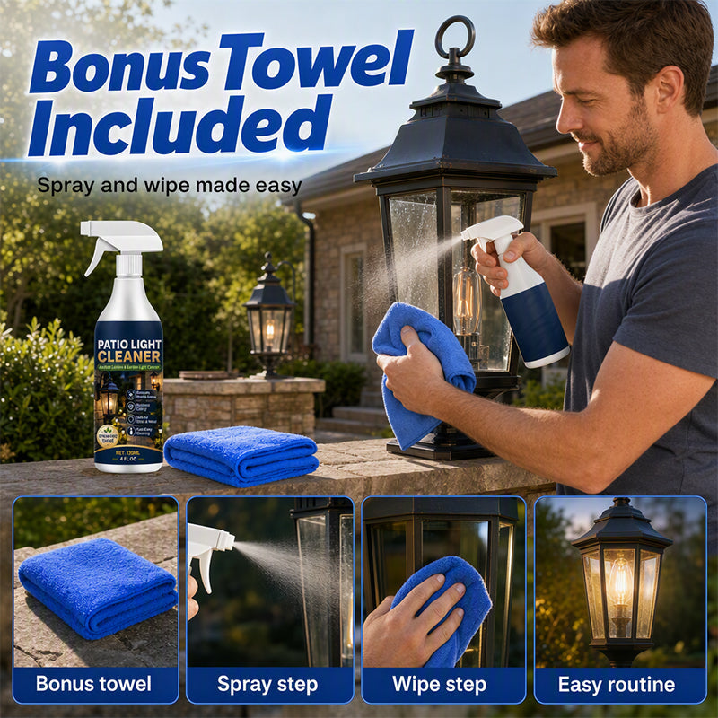 Outdoor Lantern and Garden Light Cleaner Spray