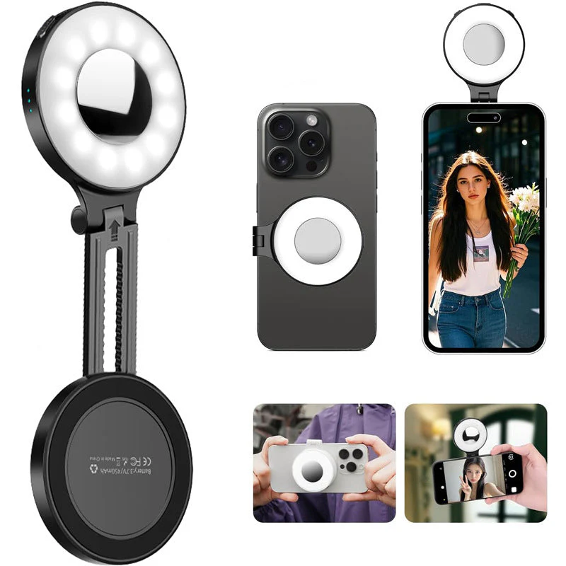 📢📢50% off!! ⏰ Magnetic Mount – 5-in-1 Mini Tripod with Dual MagSafe Magnets, Foldable Hook & Arca-Swiss Base! 📱🎥