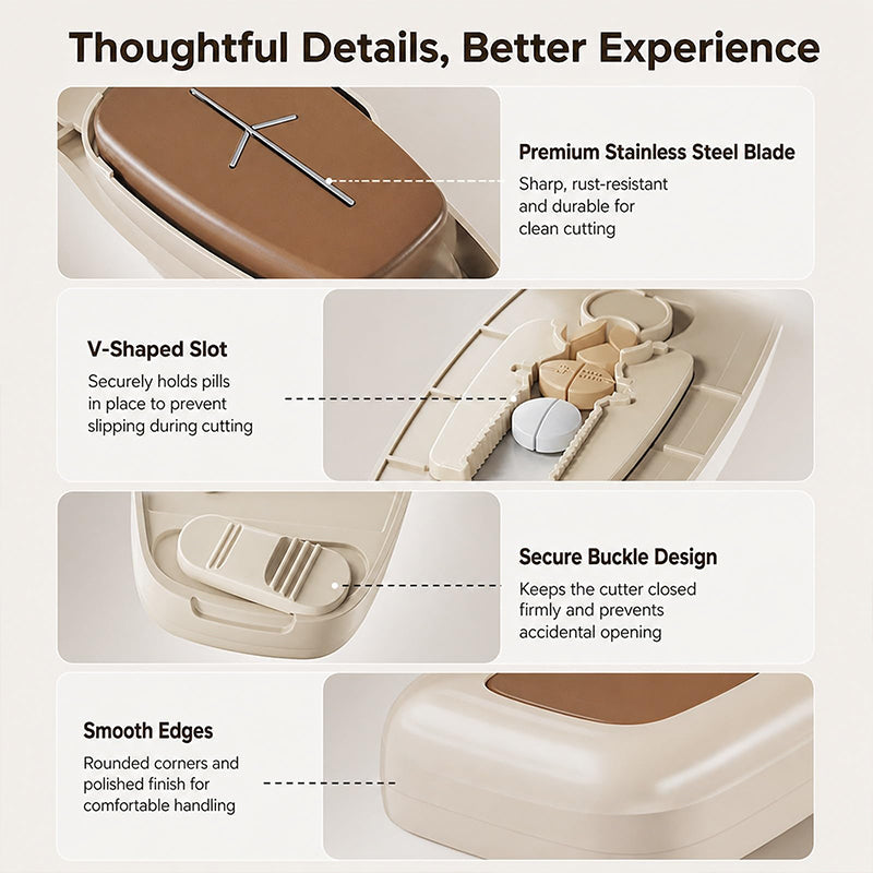 Portable Pill Cutter Splitter