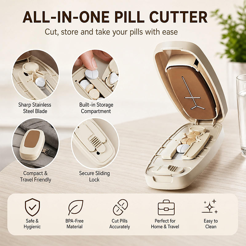 Portable Pill Cutter Splitter