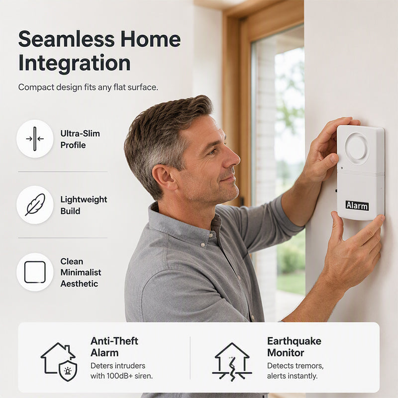 Wireless Door Window Vibration Alarm