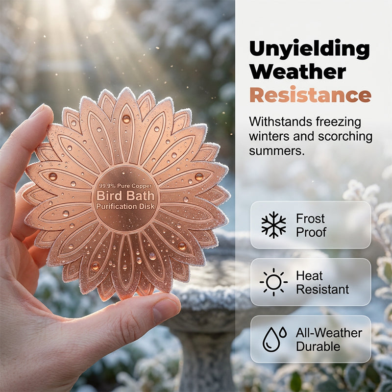 Pure Copper Bird Bath Purification Disk