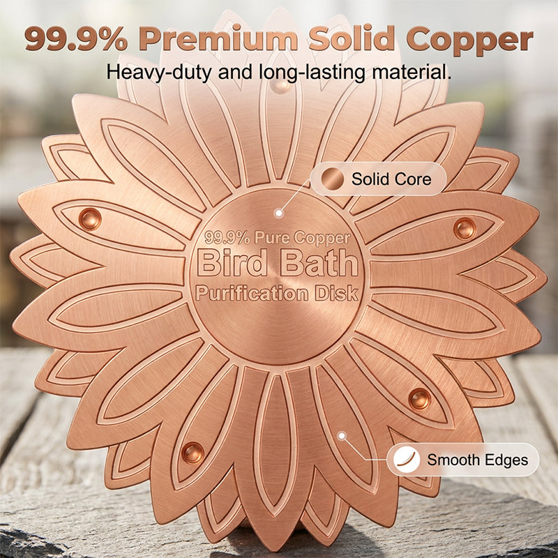 Pure Copper Bird Bath Purification Disk