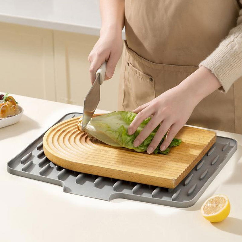 Multi-Functional & Foldable Silicone Drainage Mat