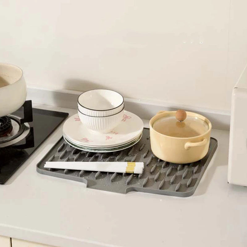 Multi-Functional & Foldable Silicone Drainage Mat