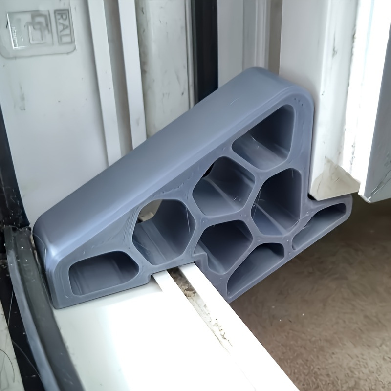 🥳Secure Track Door Stop – Absorbs impact, reduces slamming & protects rails. Compact locking design – fits sliding windows & balcony doors! 🛡️🔇