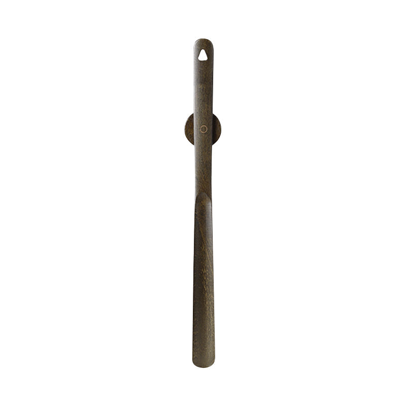 Wooden Handle Shoe Horn With Magnetic Holder