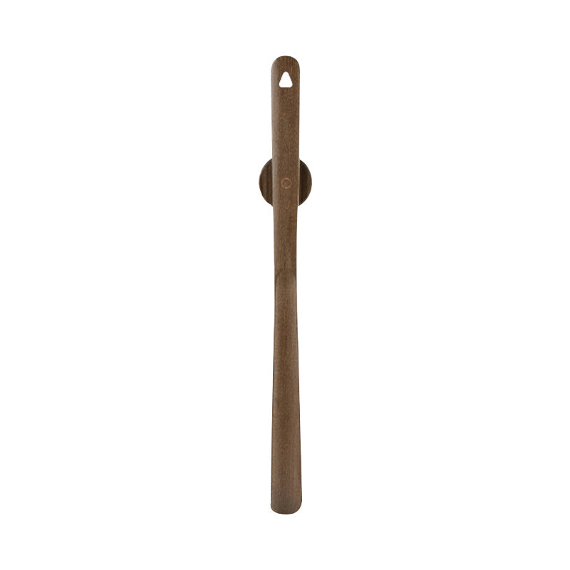 Wooden Handle Shoe Horn With Magnetic Holder