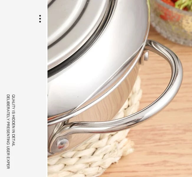 ⏳Time-Limited Special⏰Stainless Steel Tempura Fryer Pot – Thermometer, Drain Rack, Deep‑Body ✨