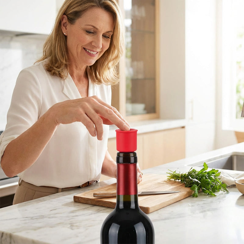 Food-Grade Silicone Wine Stopper