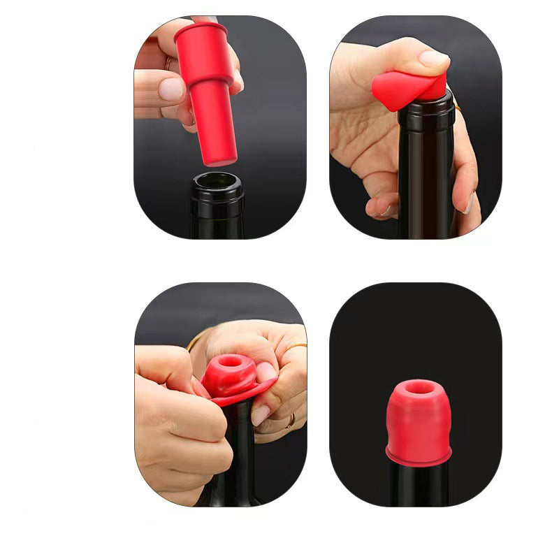 Food-Grade Silicone Wine Stopper