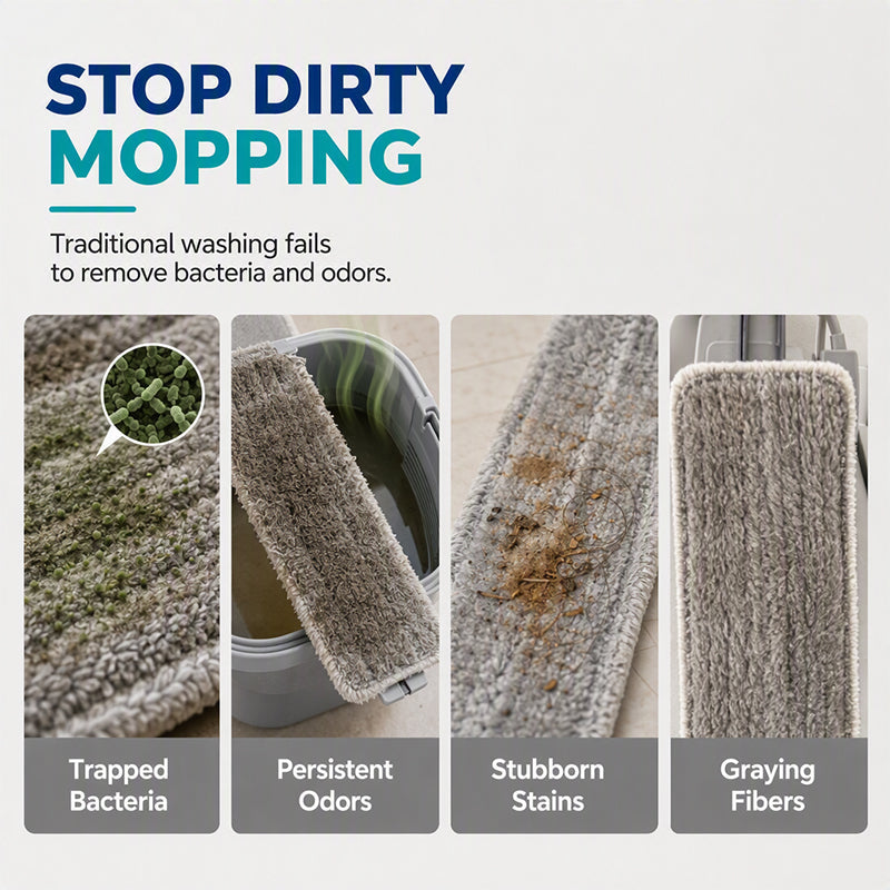Washable Mop Pad Cleaner & Deodorizer
