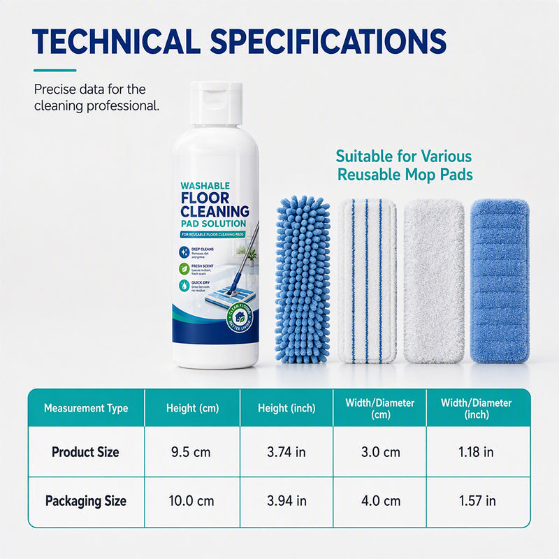 Washable Mop Pad Cleaner & Deodorizer